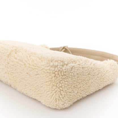 Prada Shearling Mini Re-Edition 2000 Bag Ecru 10 of 11