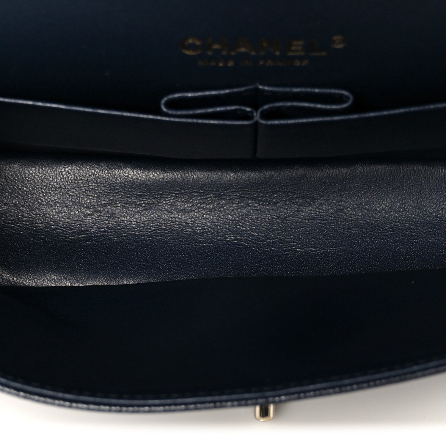 Chanel Caviar Quilted Medium Double Flap Navy 5 of 12