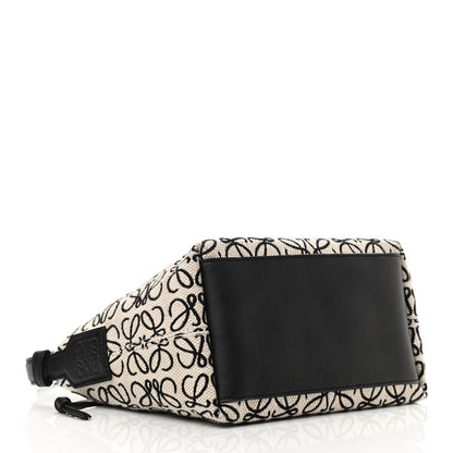 Loewe Jacquard Anagram Calfskin Small Cubi Bag Ecru Black 4 of 11