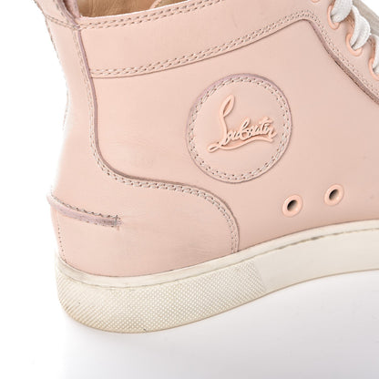 Christian Louboutin Patent Calfskin Lou Spikes Flat Sneakers 38 Poudre 16 of 28