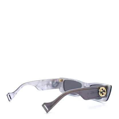 Gucci Acetate Rectangular GG0516S Sunglasses Grey Gold 4 of 9