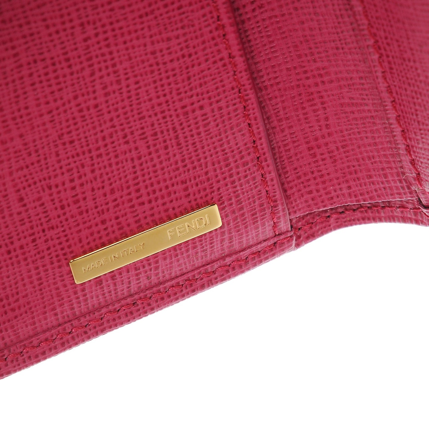 Zucca Spalmati Vitello Elite Tri-Fold Wallet Tobacco Ciclamino
