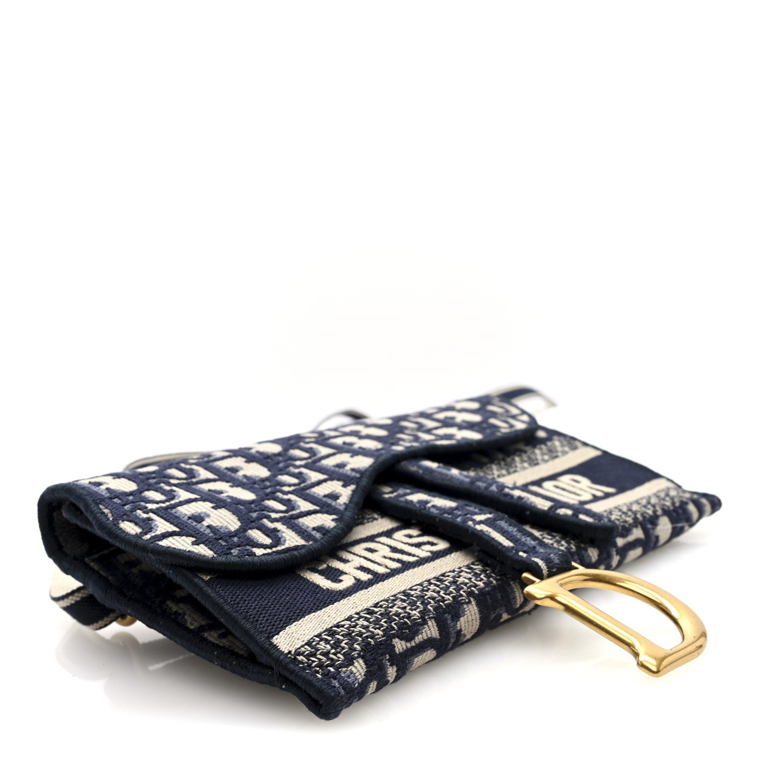 Christian Dior Saddle ポーチ ネイビー Christian Dior Oblique Slim Saddle Pouch Blue 1841659 – FASHIONPHILE