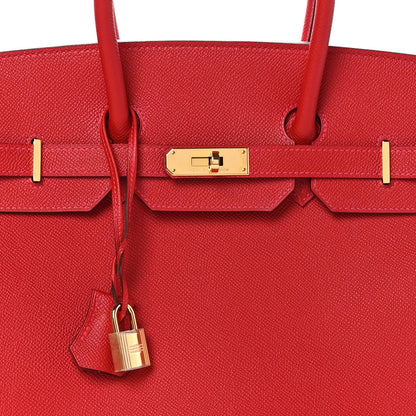 Hermes Epsom Birkin 35 Rouge Casaque 8 of 13