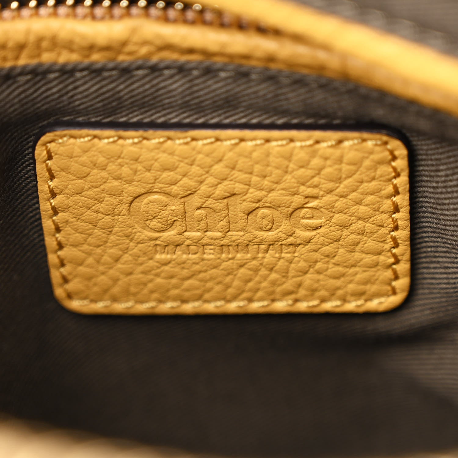 Chloe Calfskin Medium Marcie Satchel Curry Yellow 6 of 9