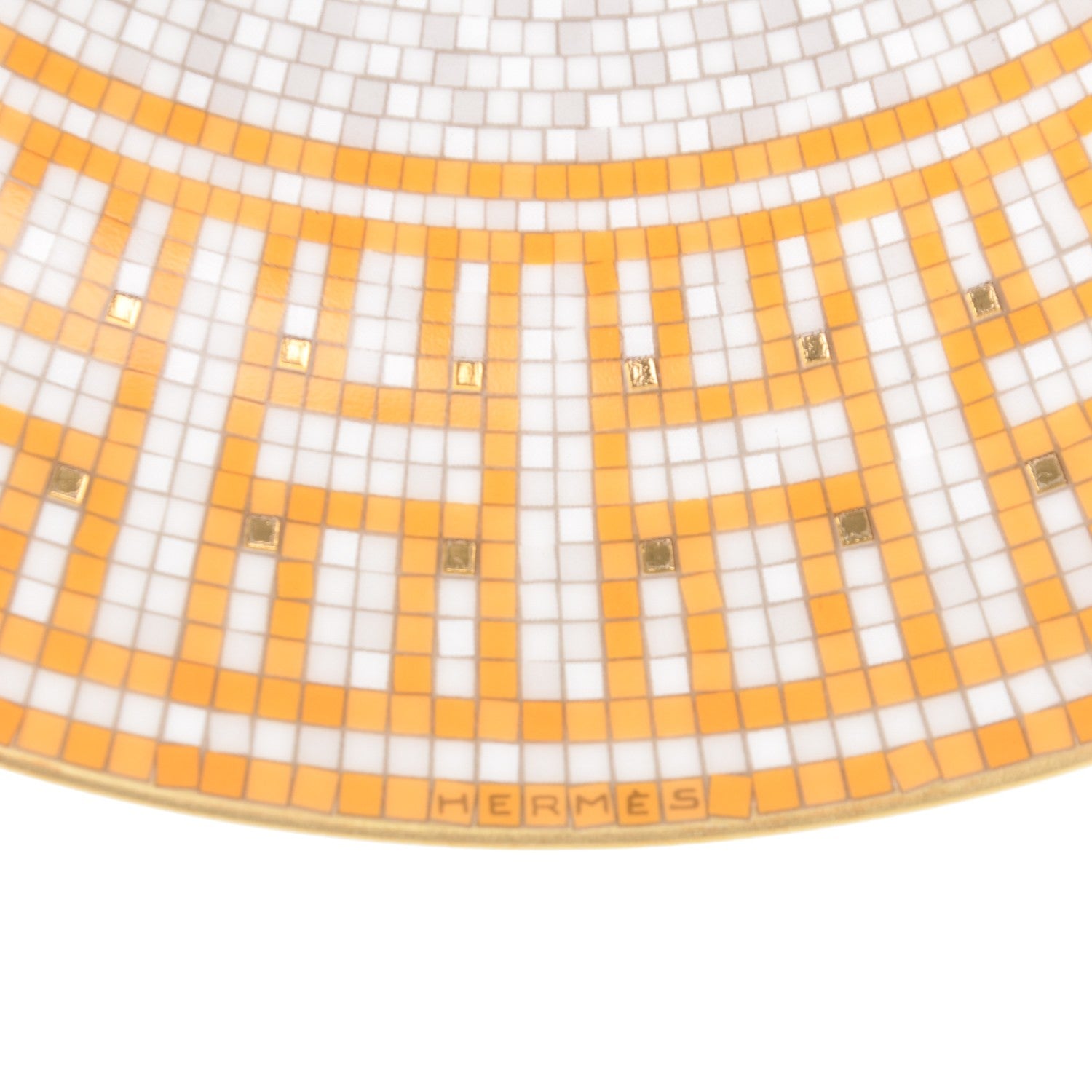 Hermes Porcelain Mosaique au 24 Dessert Plate Set of 2 5 of 5