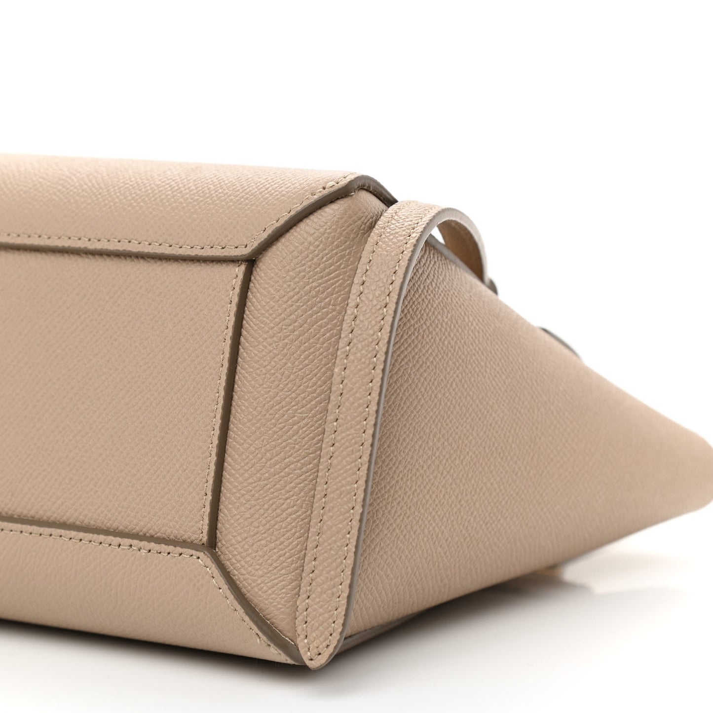 Grained Calfskin Nano Belt Bag Light Taupe