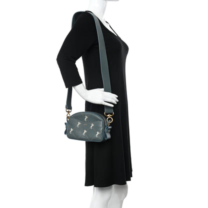 Chloe Smooth Calfskin Little Horses Embroidered Shoulder Bag Cloudy Blue 2 of 24