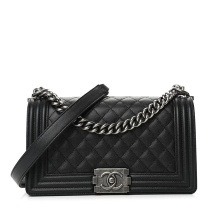 Chanel Caviar Quilted Medium Boy Flap Black 1 of 4