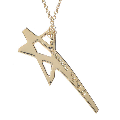 Tiffany 18K Yellow Gold Paloma Picasso Shooting Star Pendant Necklace 5 of 7