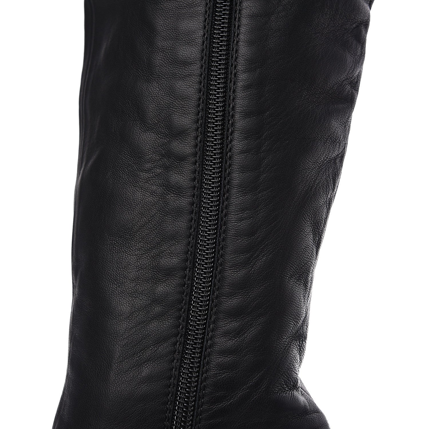 Valentino Garavani Calfskin Over The Knee Boots 39.5 Black 8 of 10