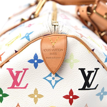Louis Vuitton Monogram Multicolor Keepall 45 White 6 of 9