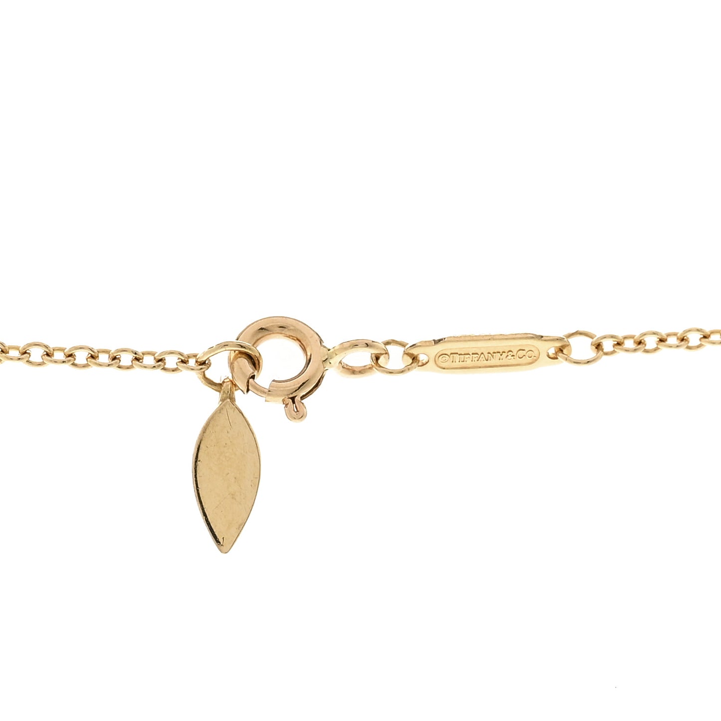18K Yellow Gold Diamond Victoria Vine East West Necklace