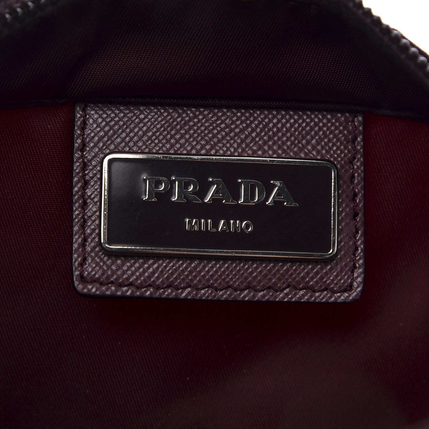 Prada Tessuto Nylon Small Flat Messenger Bag Granato 8 of 11