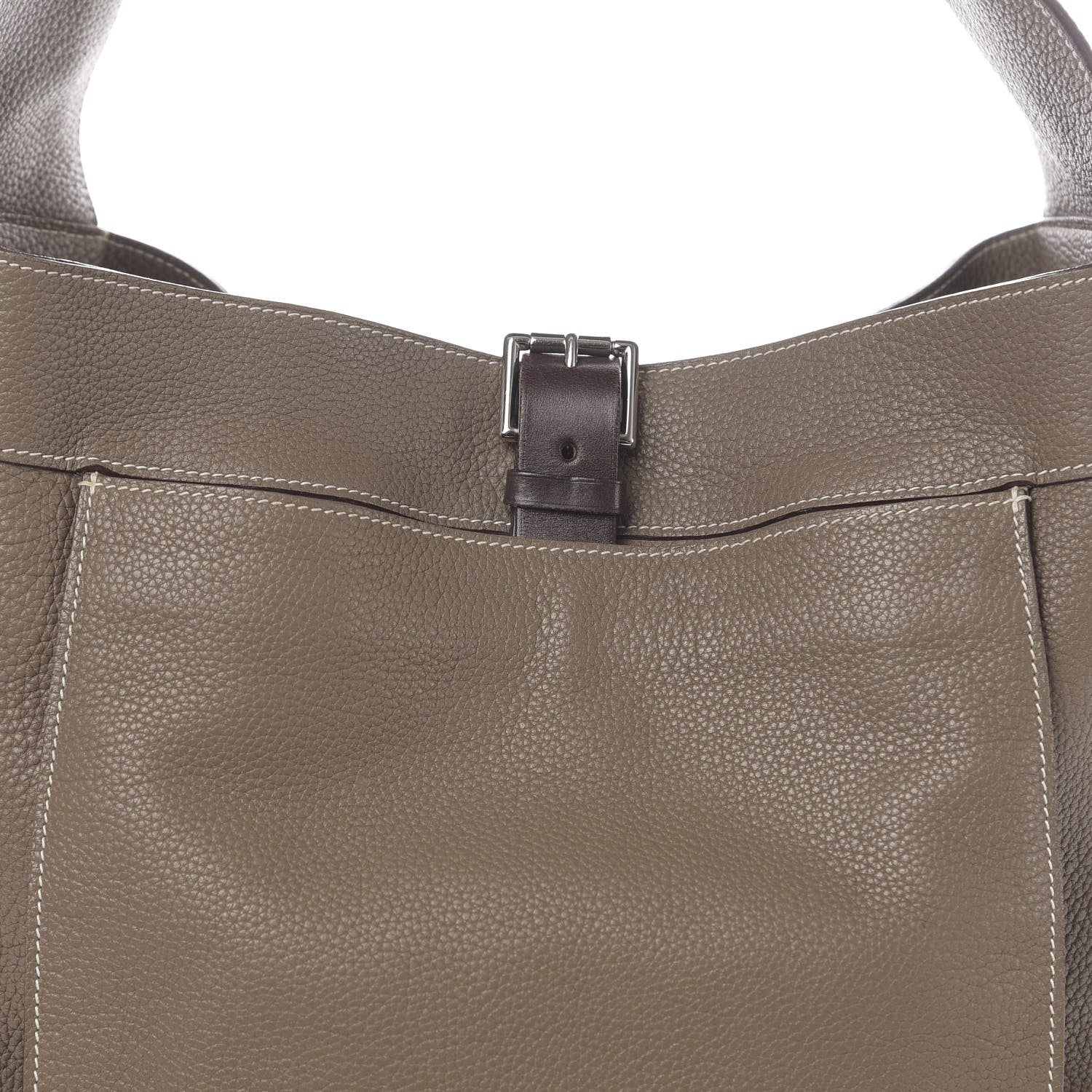 Hermes Taurillon Clemence Marwari GM Etoupe 12 of 12