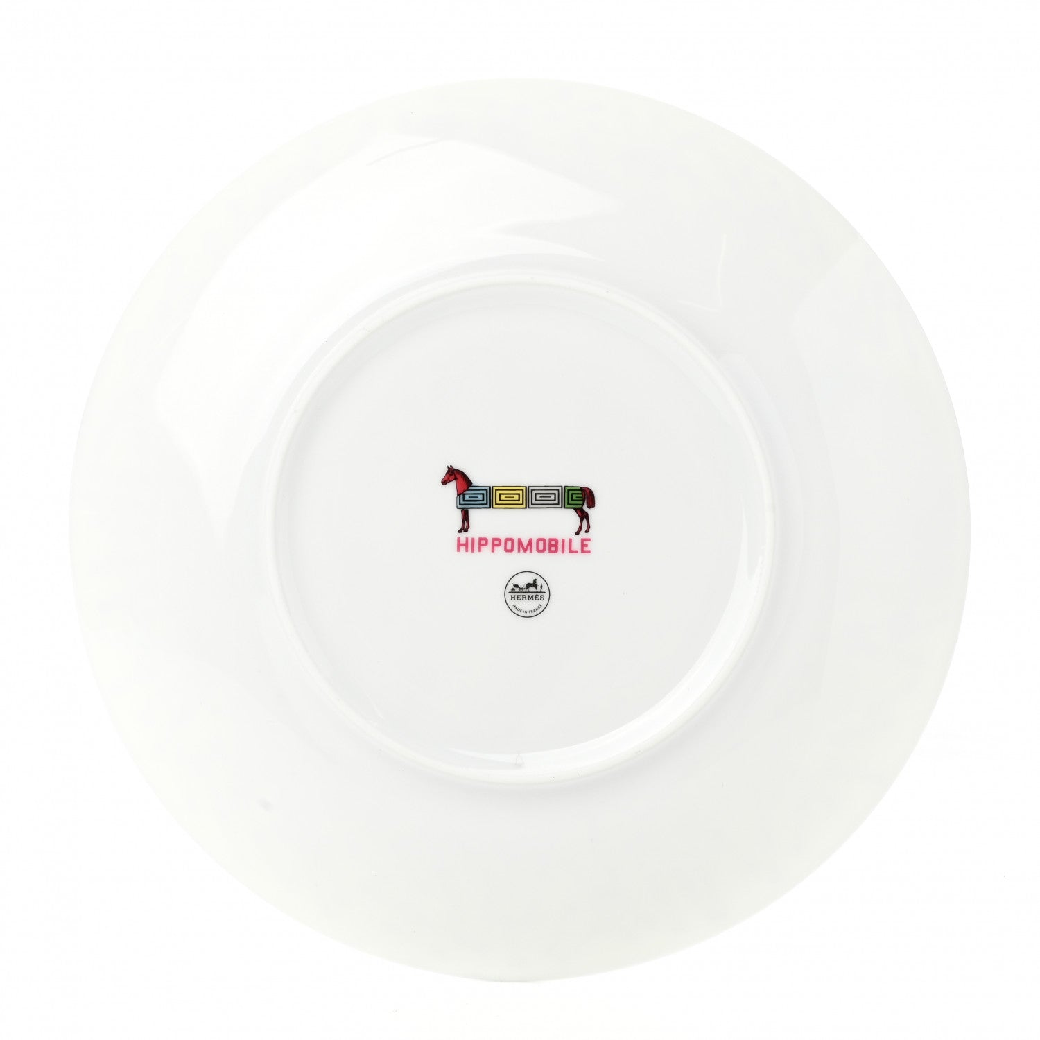 Hermes Porcelain Hippomobile Dessert Plate 3 of 6