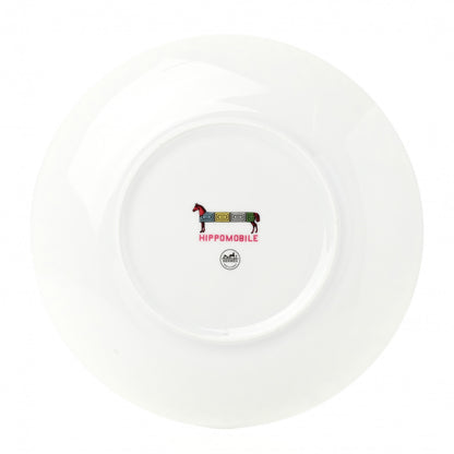 Hermes Porcelain Hippomobile Dessert Plate 3 of 6