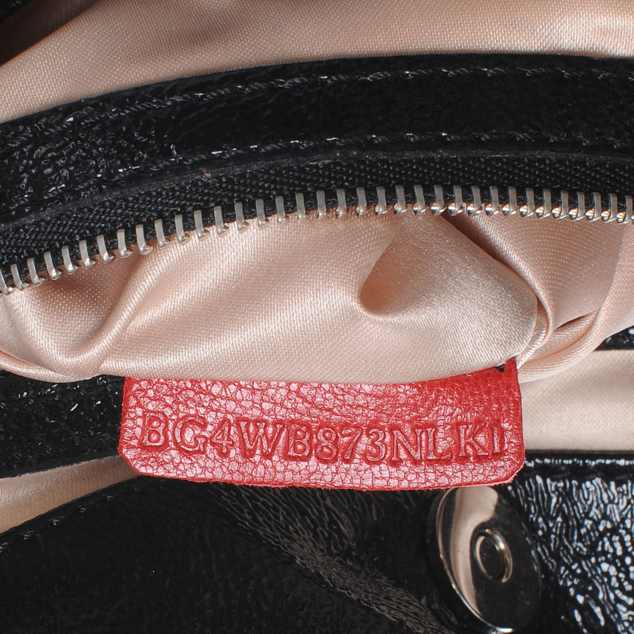Crinkled Canvas Nuage Bow Tote Black