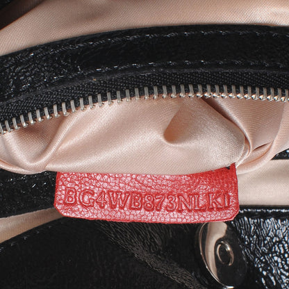 Valentino Garavani Crinkled Canvas Nuage Bow Tote Black 7 of 7