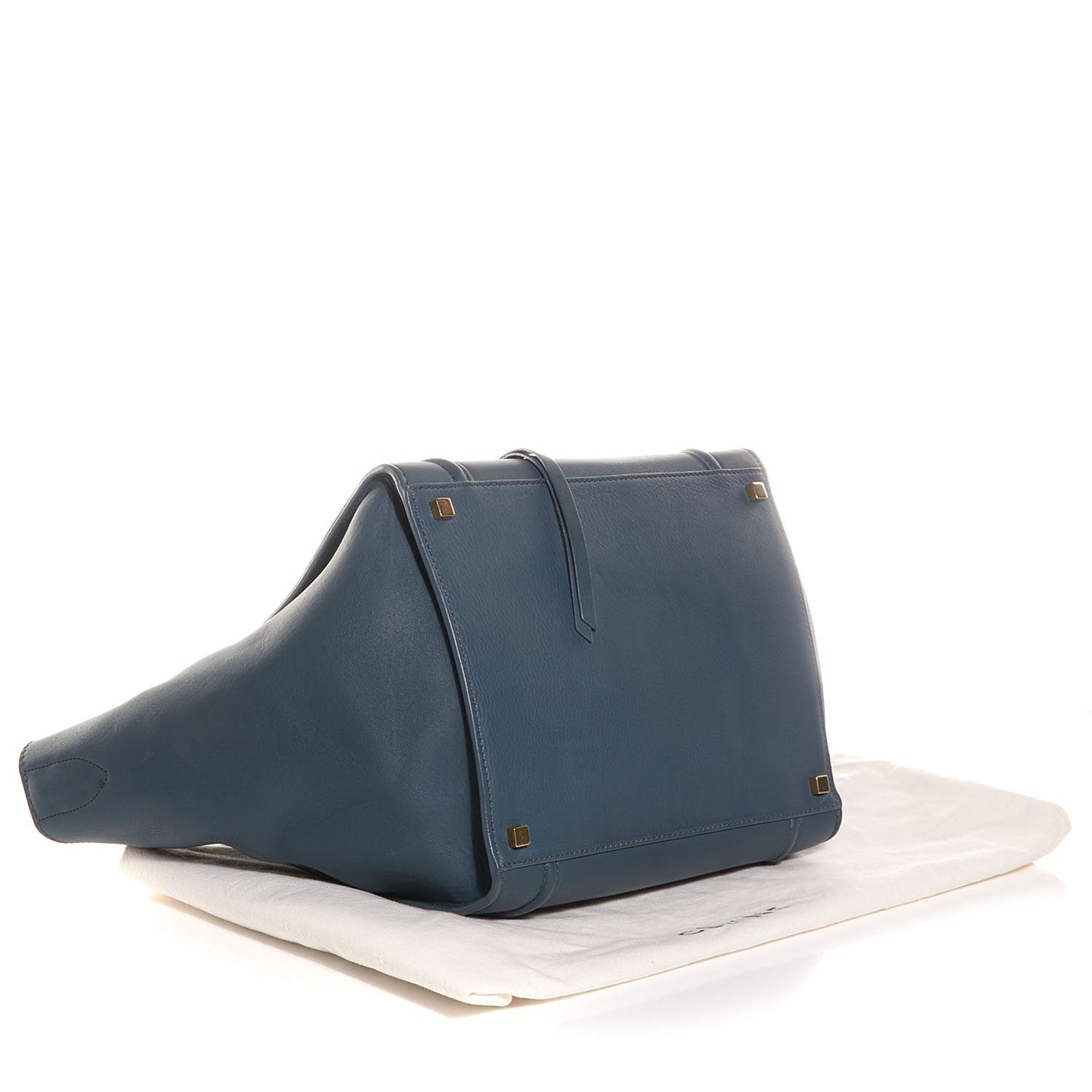 Celine Supple Calfskin Medium Phantom Luggage Slate Blue 4 of 7