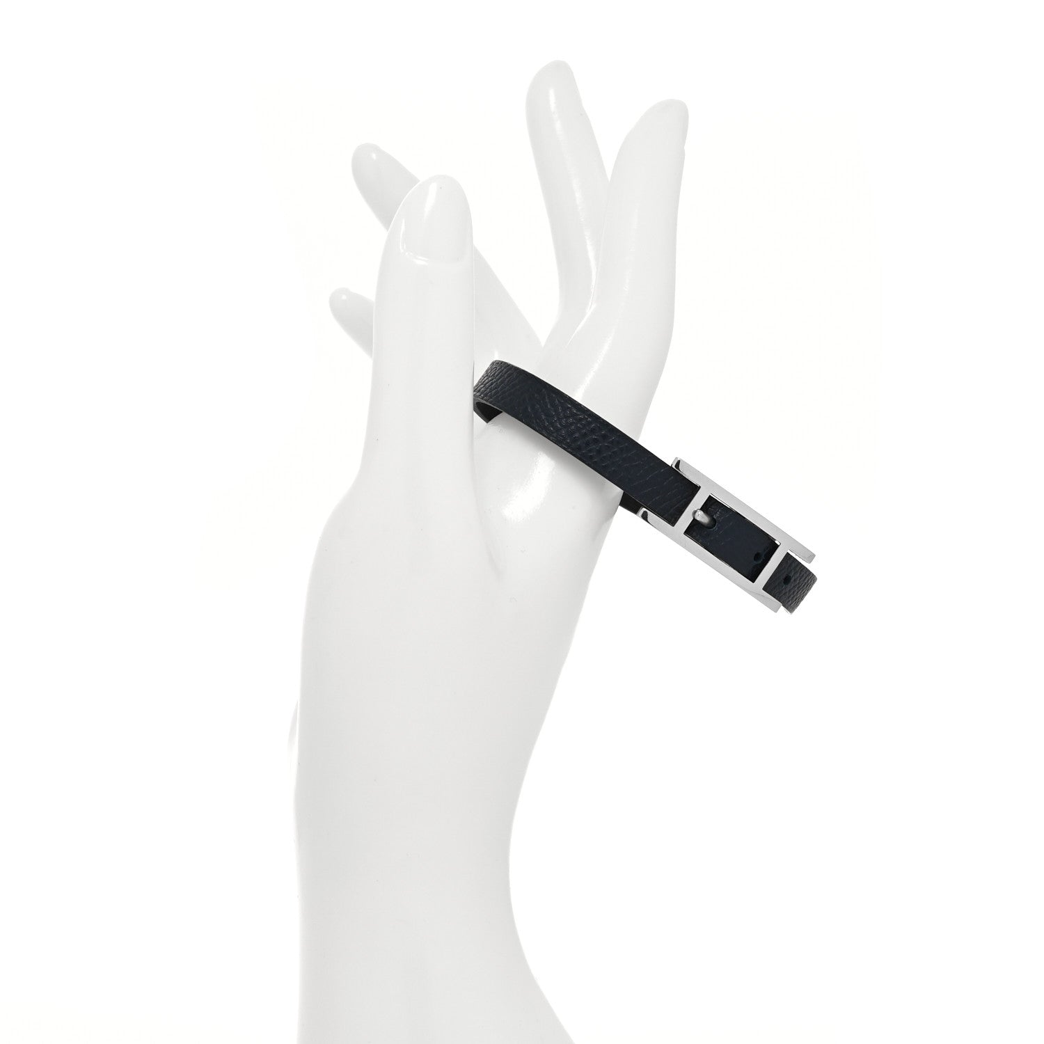 Hermes Epsom Behapi Single Tour Bracelet T4 Black 2 of 6