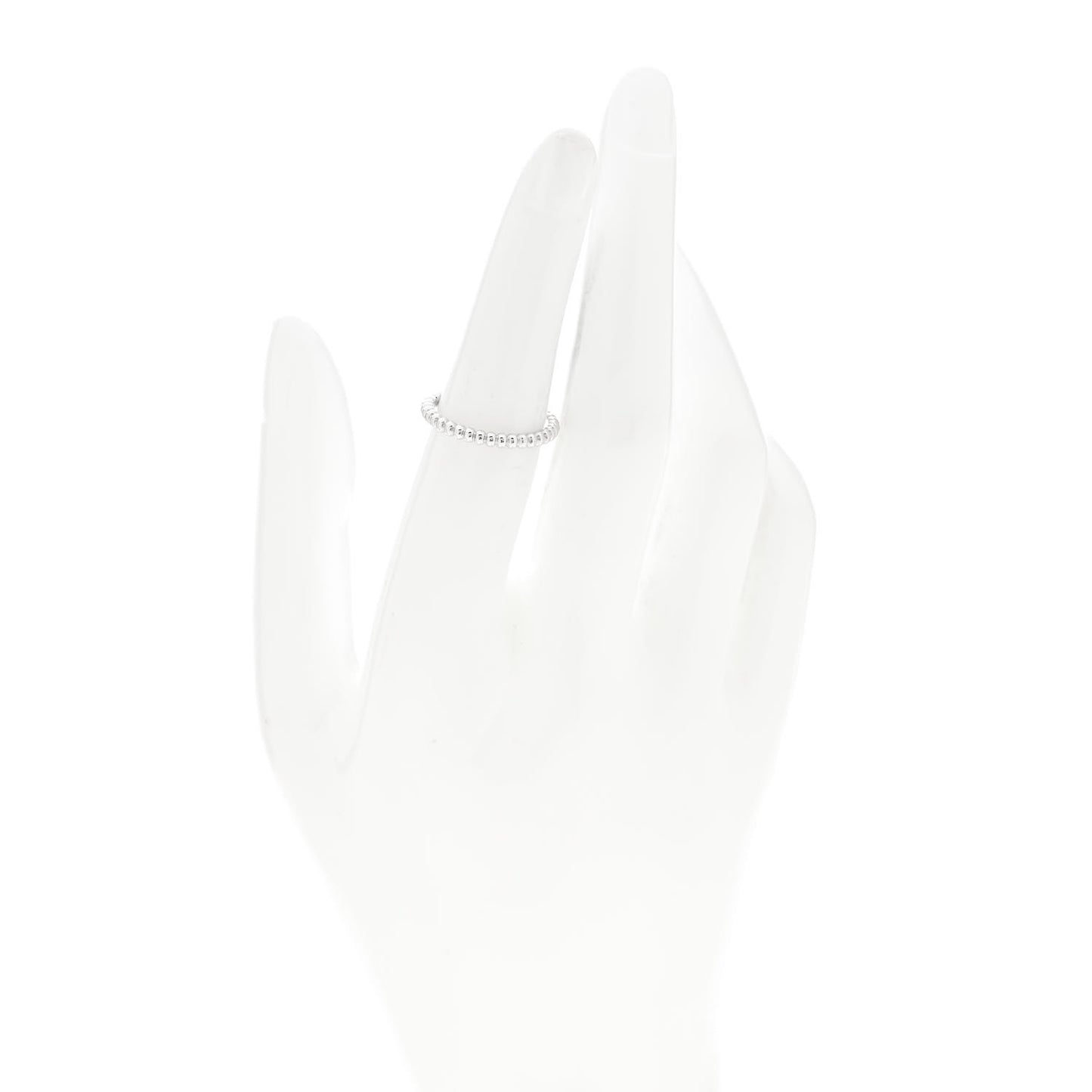 18K White Gold Small Perlee Ring 52 6