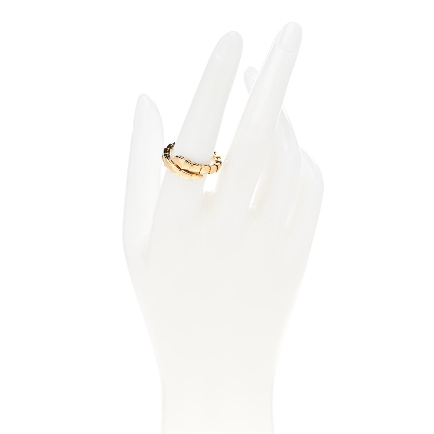 18K Yellow Gold Serpenti Viper Ring L