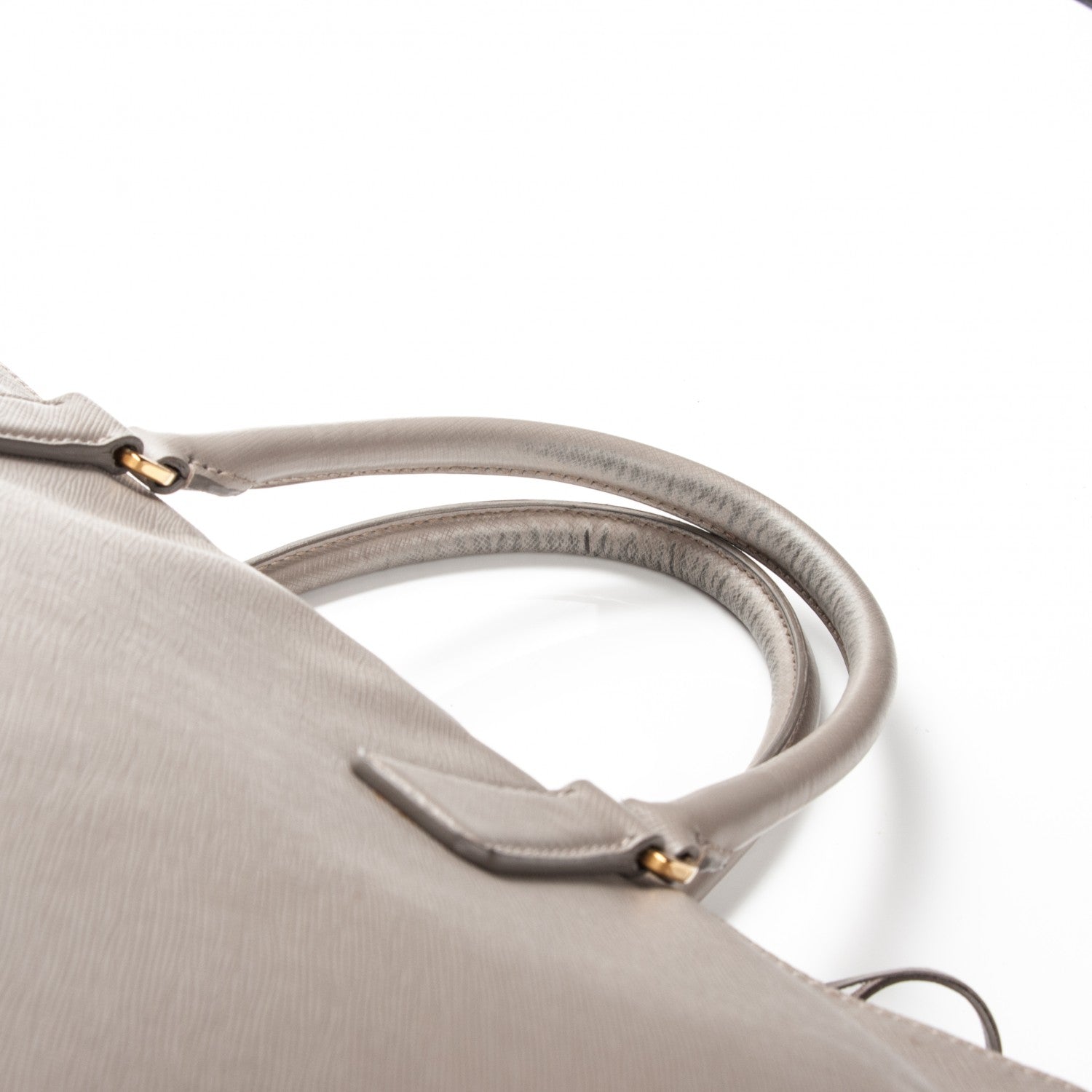 Prada Saffiano Lux Extra Large Galleria Double Zip Tote Pomice 10 of 20