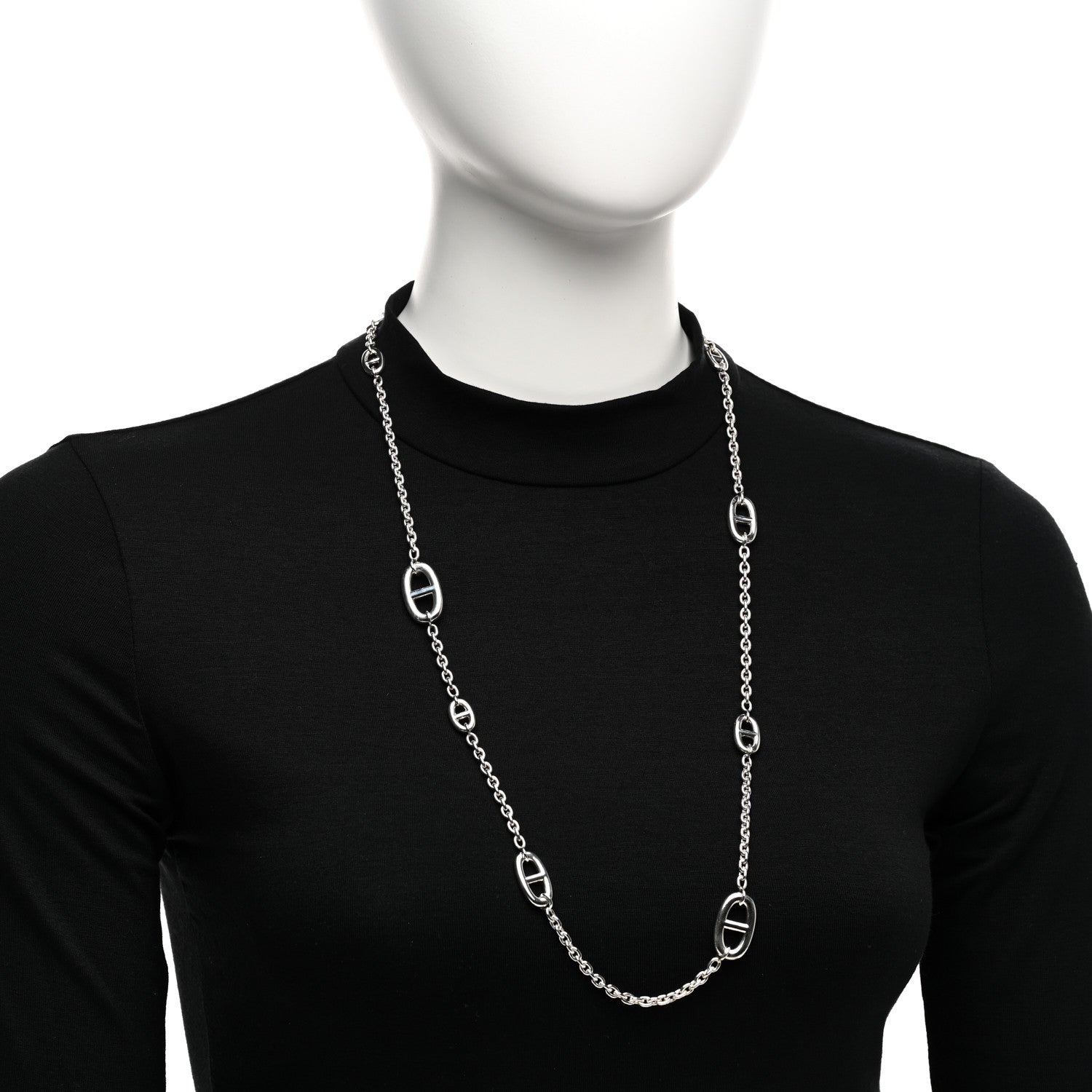 Hermes Sterling Silver Farandole Necklace 80 2 of 5