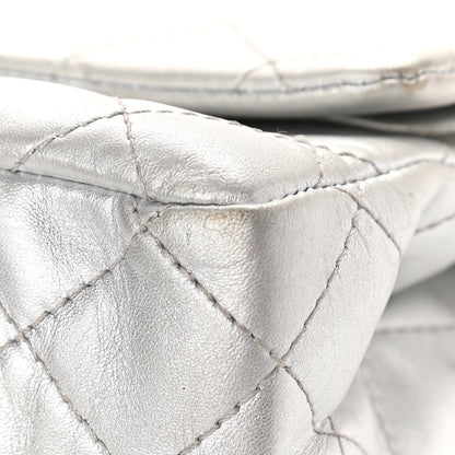 Chanel Metallic Aged Calfskin Quilted 2.55 Reissue 227 Flap Silver 12 of 13