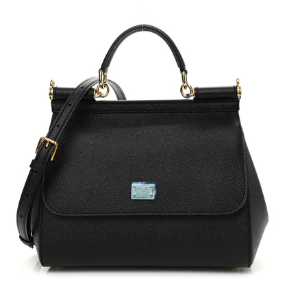 Dolce & Gabbana Dauphine Medium Miss Sicily Satchel Black 1 of 9