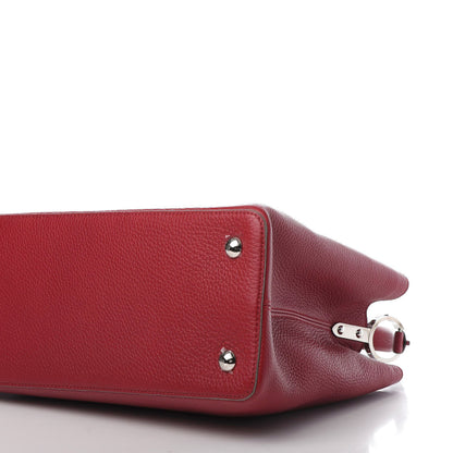 Louis Vuitton Taurillon Capucines MM Scarlet 10 of 13