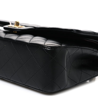 Chanel Lambskin Quilted Medium Double Flap Black 9 of 10