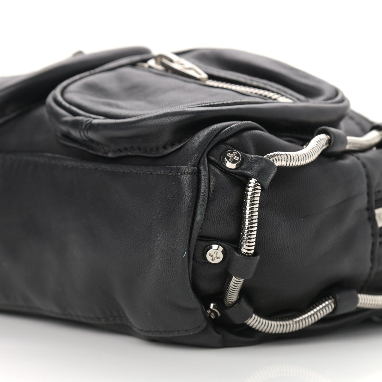 Washed Lambskin Brenda Chain Black