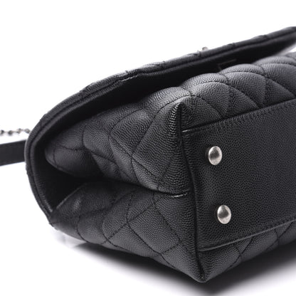 Chanel Caviar Lizard Quilted Mini Coco Handle Flap Black 4 of 9