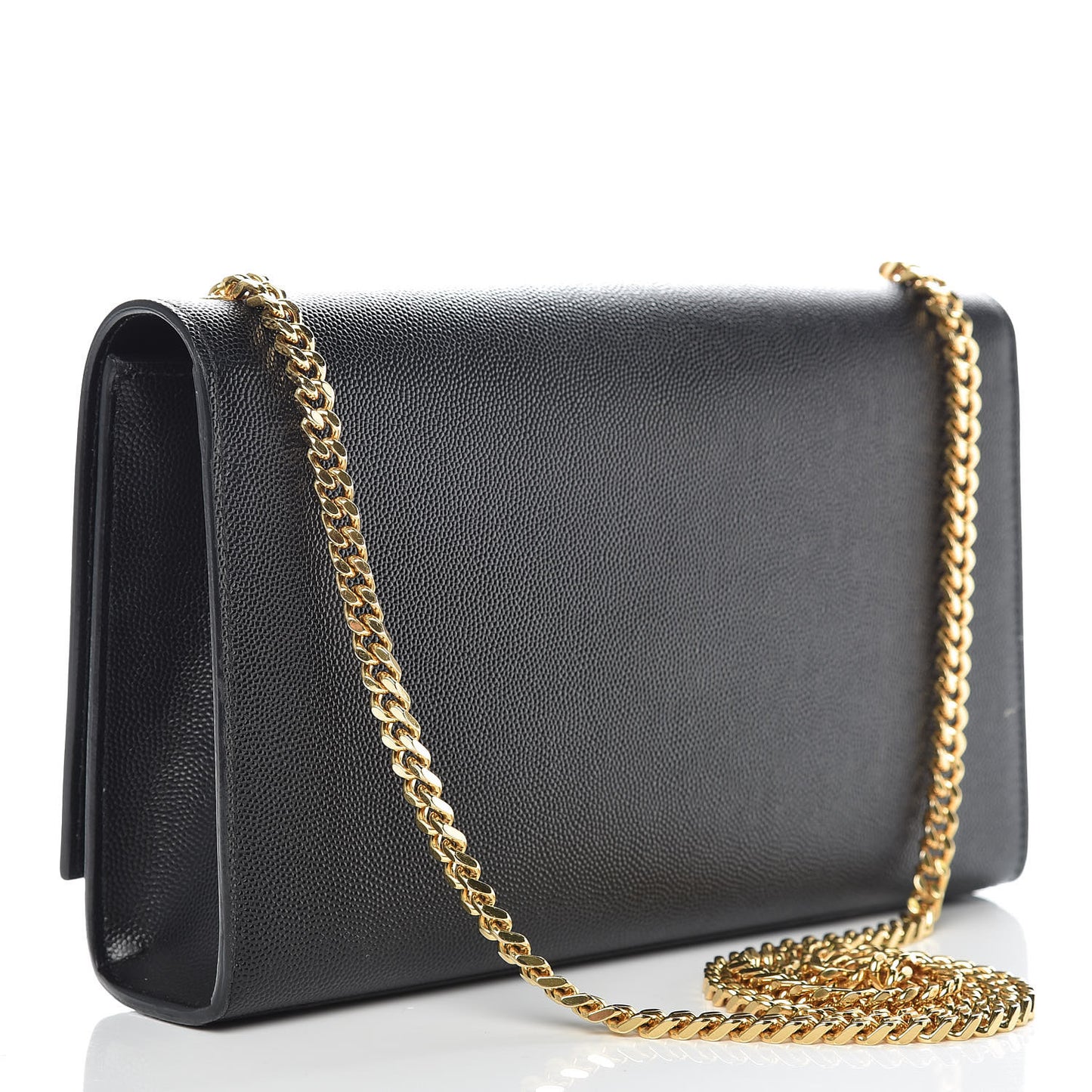 Grain De Poudre Medium Classic Monogram Kate Satchel Black