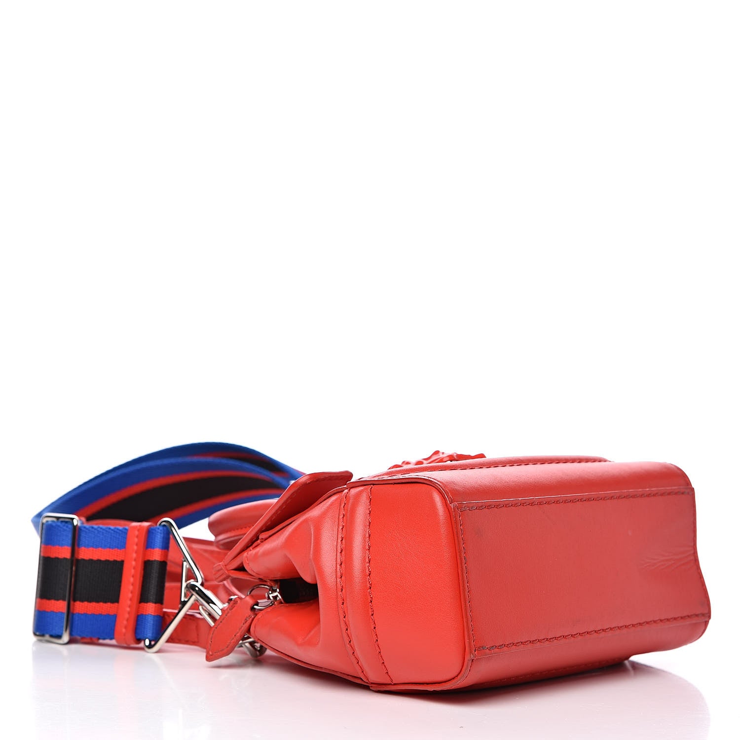 Versace Calfskin Small Palazzo Empire Bag Red 5 of 14