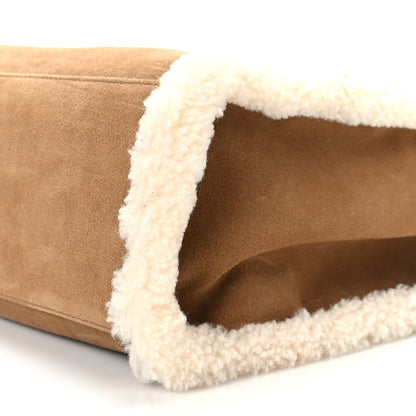 Telfar X UGG Suede Shearling Medium Shopping Bag Chestnut 8 of 8