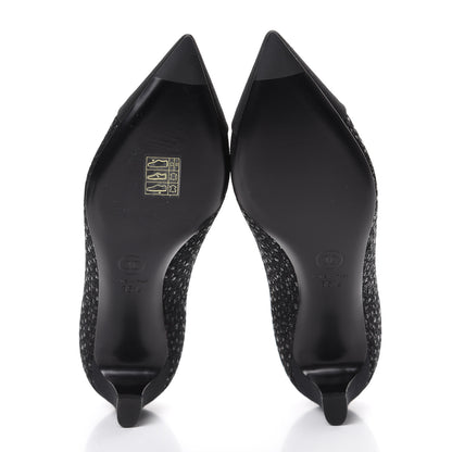 Chanel Tweed Grosgrain Cap Toe Gabrielle Pumps 35.5 Black 5 of 9
