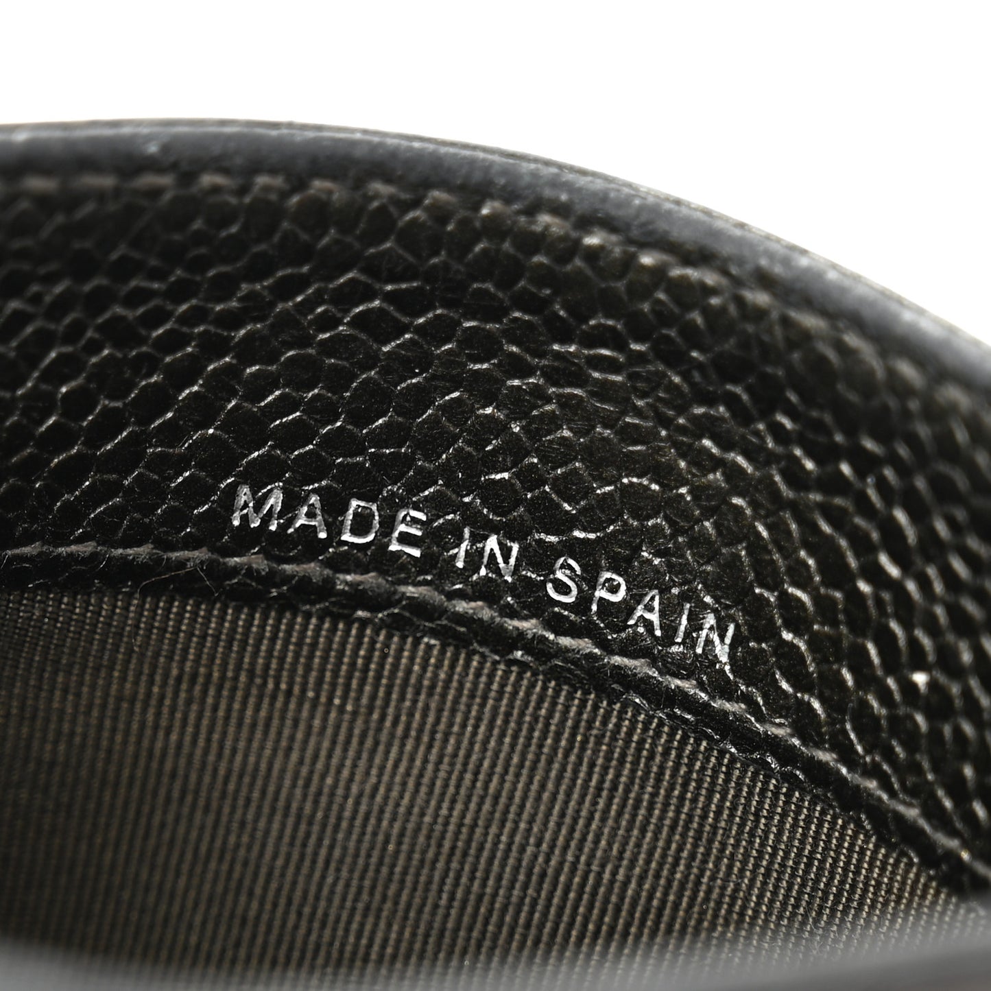 Caviar Quilted Card Holder Black