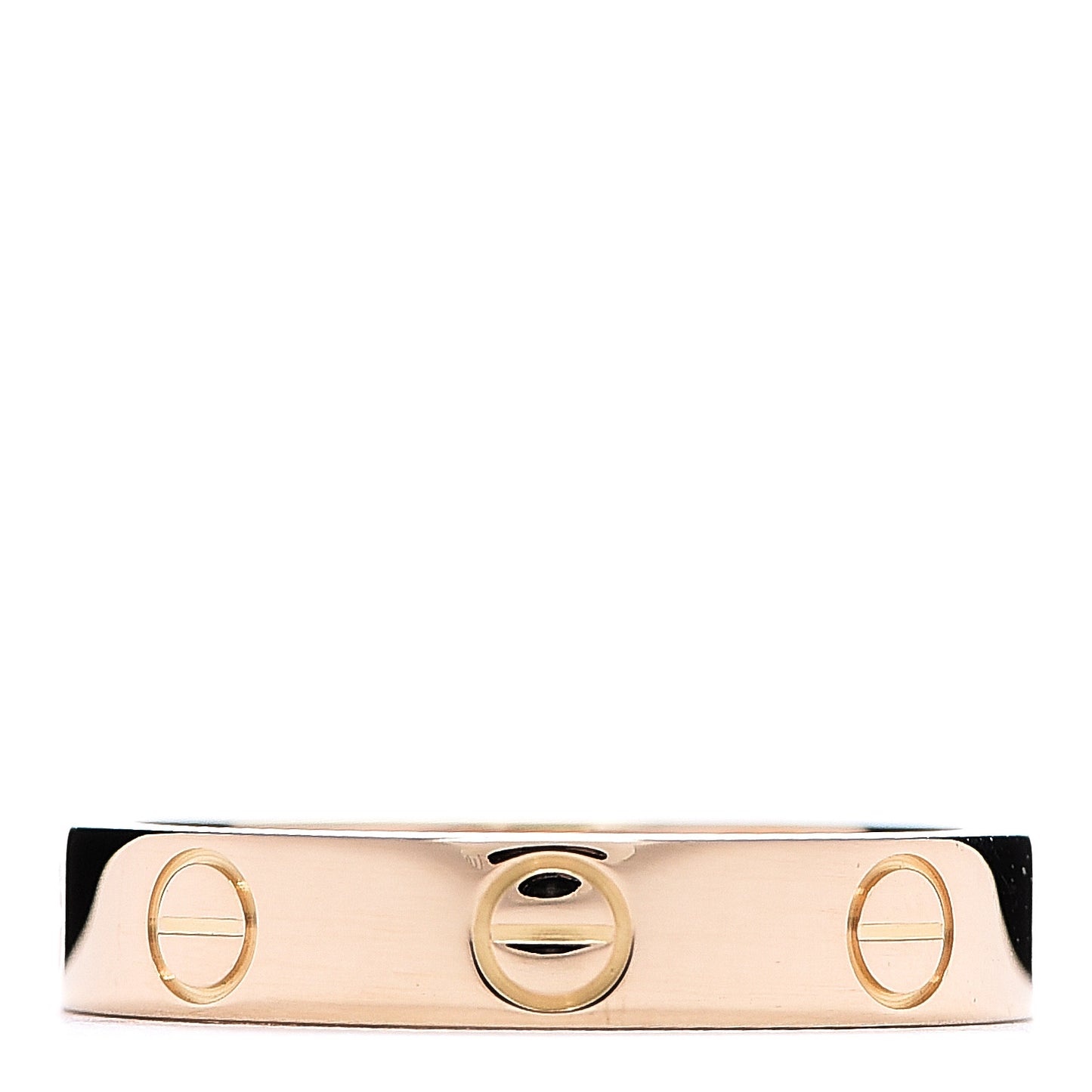 18K Yellow Gold 3.5mm LOVE Wedding Band Ring 50 5.25