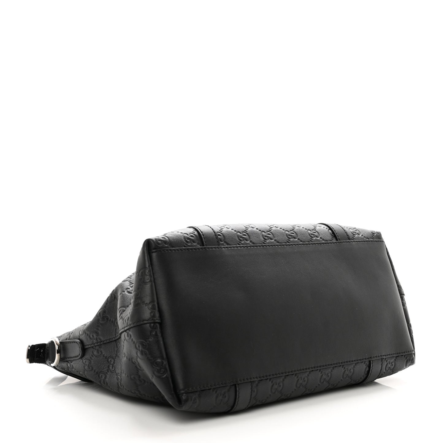 Guccissima Medium GG Charm Dome Satchel Black