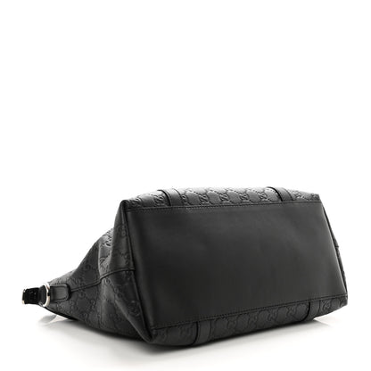 Gucci Guccissima Medium GG Charm Dome Satchel Black 4 of 10