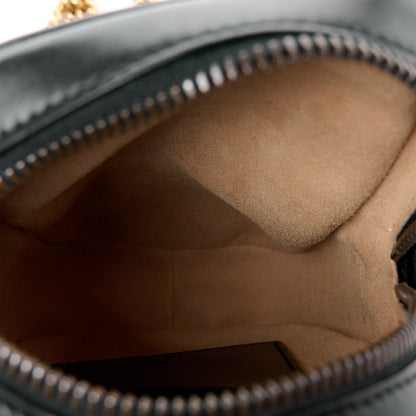 Gucci Calfskin Matelasse Mini GG Marmont Crossbody Bag Black 11 of 12