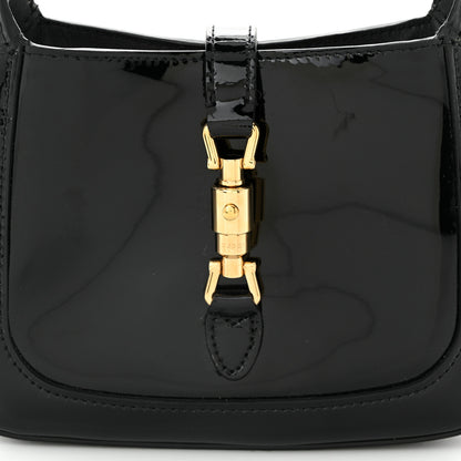 Gucci Patent Mini Jackie 1961 Crystal Hobo Black 7 of 9