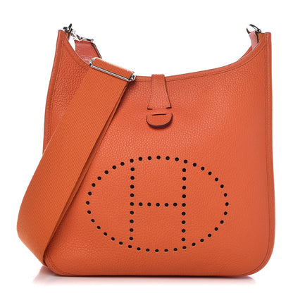 Hermes Taurillon Clemence Evelyne III PM Orange 1 of 14