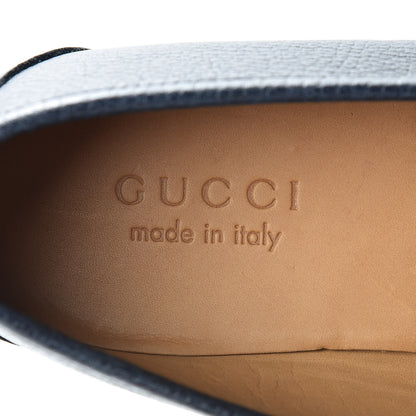 Gucci Road Calfskin Mens Horsebit Loafers 10 Blue 7 of 8