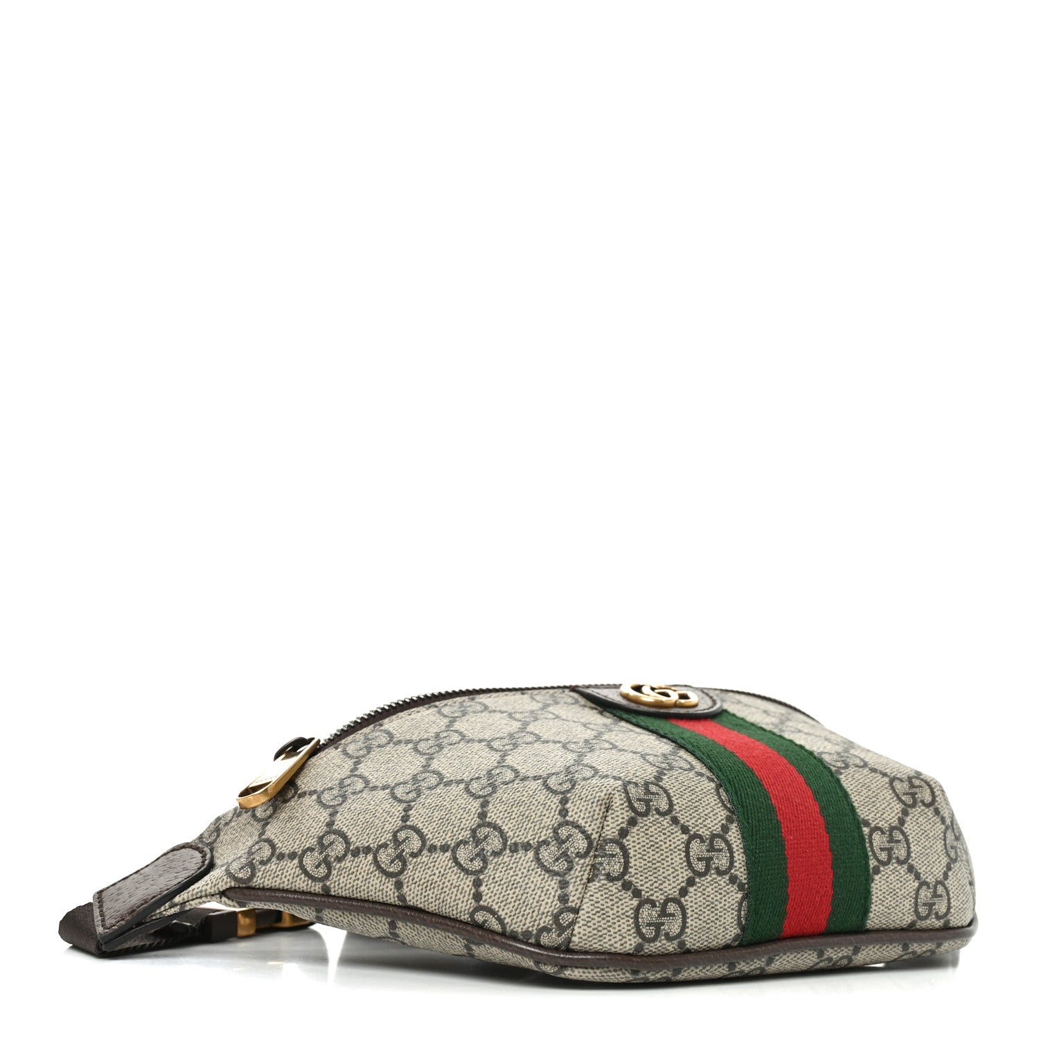 Gucci GG Supreme Monogram Web Small Ophidia Belt Bag Beige Ebony New Acero 4 of 11