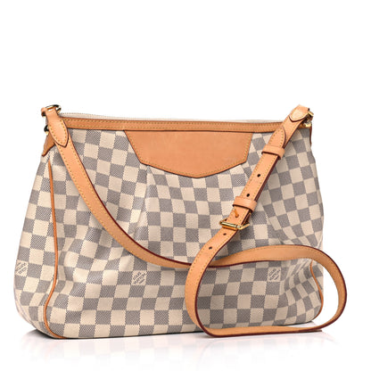 Louis Vuitton Damier Azur Siracusa MM 2 of 17