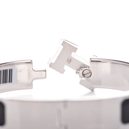 Hermes Enamel Narrow Clic Clac H Bracelet PM Black 5 of 6